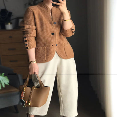 Isabelle – Veste Élégante en Maille