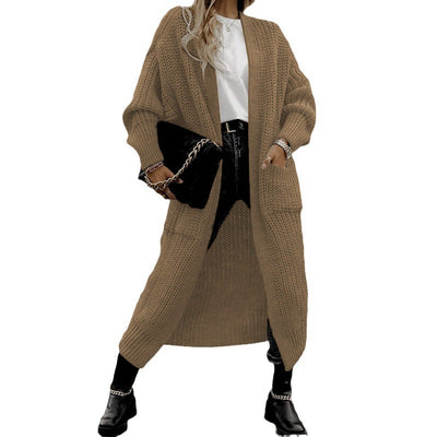 Éléonore – Long cardigan en maille