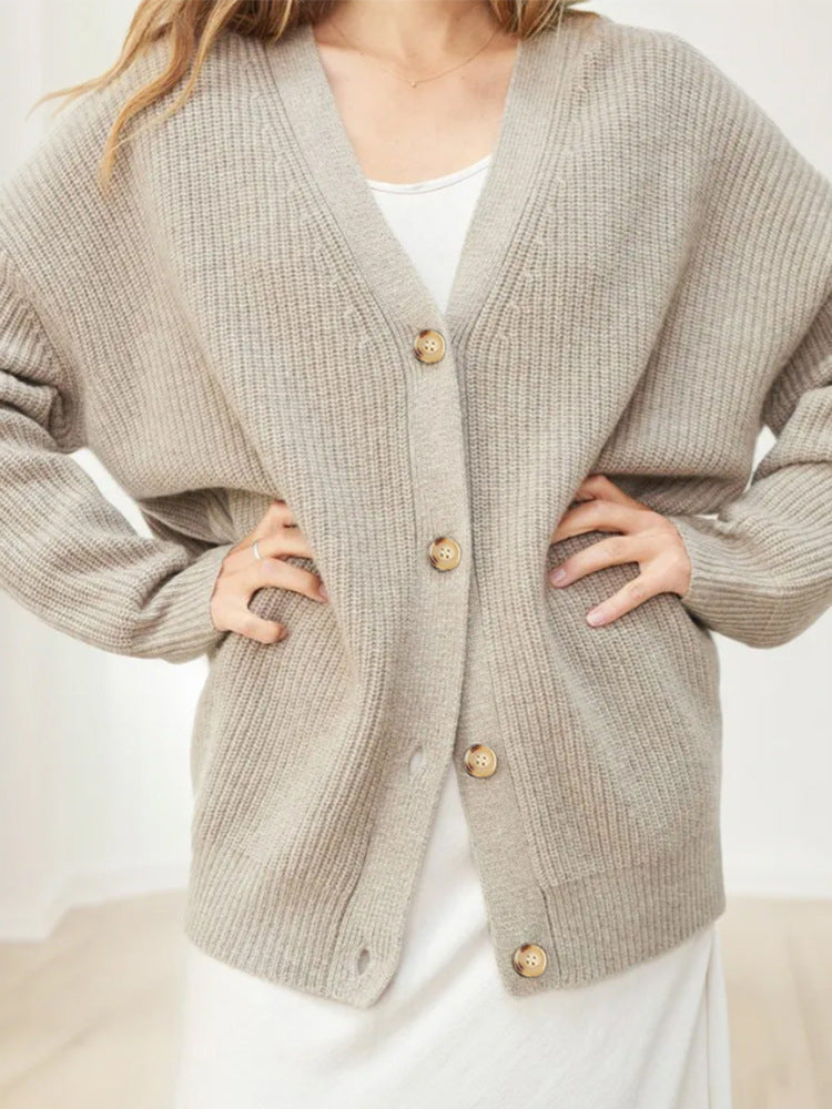 Alma – Cardigan côtelé oversize