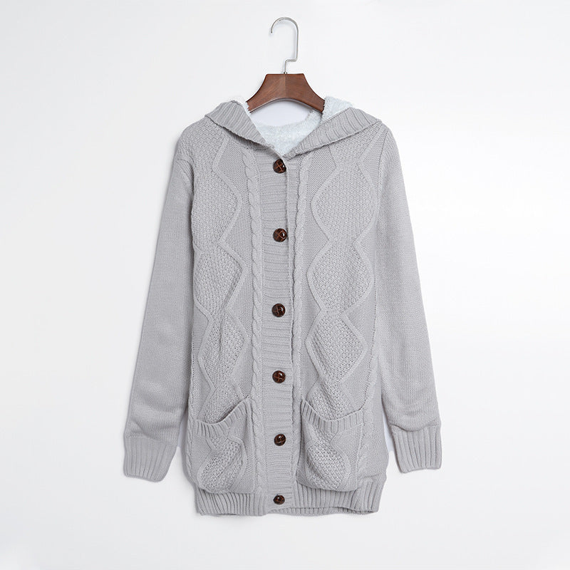 Noémie – Cardigan Long à Capuche