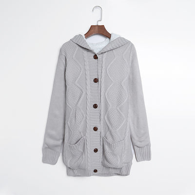 Noémie – Cardigan Long à Capuche