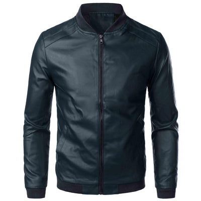 Mathieu – Blouson bomber en similicuir