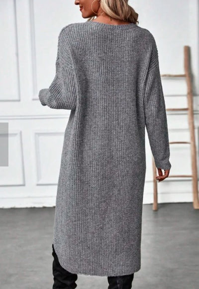 Lysandre – Robe pull croisée en maille