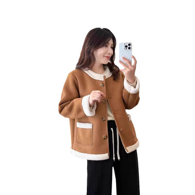 Cléva – Veste structurée bicolore en laine