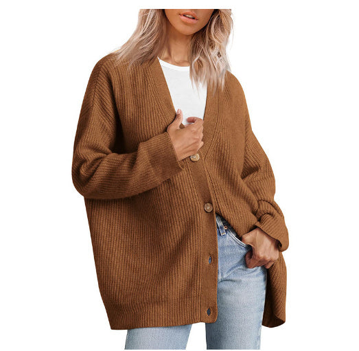 Alma – Cardigan côtelé oversize