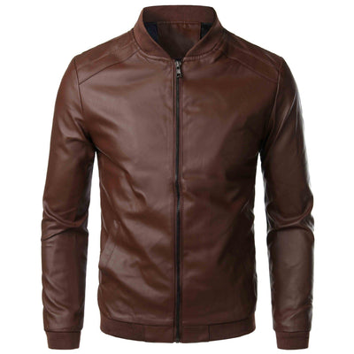 Mathieu – Blouson bomber en similicuir