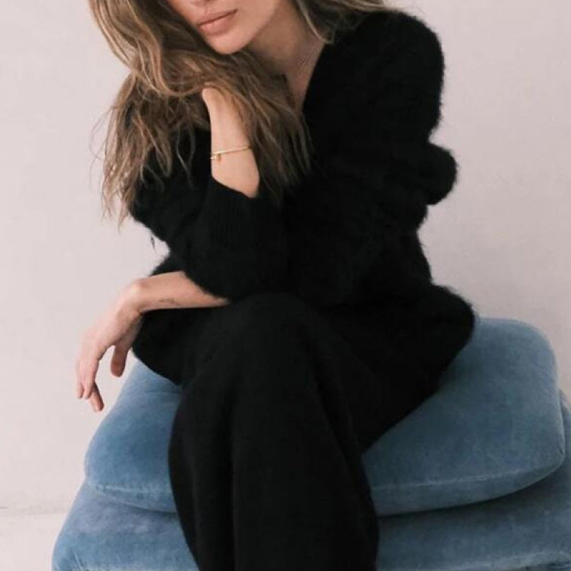 Clémence – Gilet en mohair doux