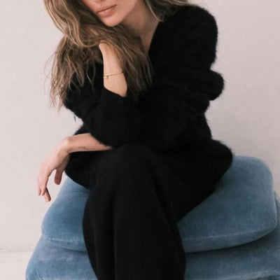 Clémence – Gilet en mohair doux