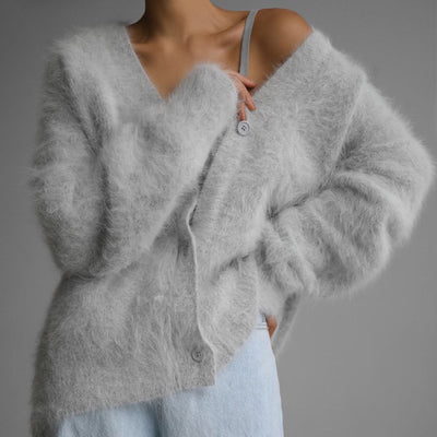 Clémence – Gilet en mohair doux