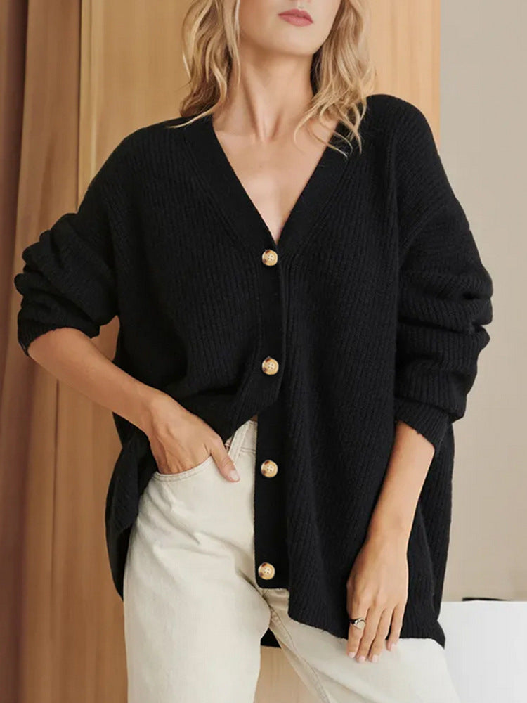 Alma – Cardigan côtelé oversize