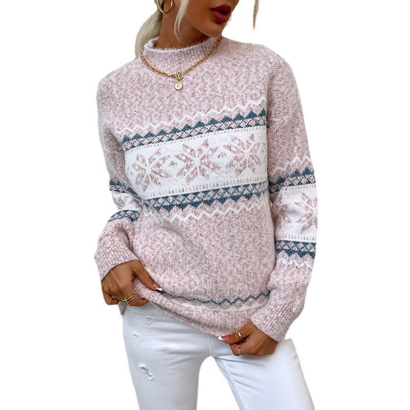 Maëlys – Pull jacquard à motif nordique