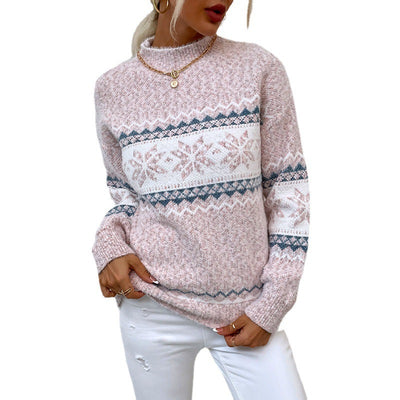 Maëlys – Pull jacquard à motif nordique