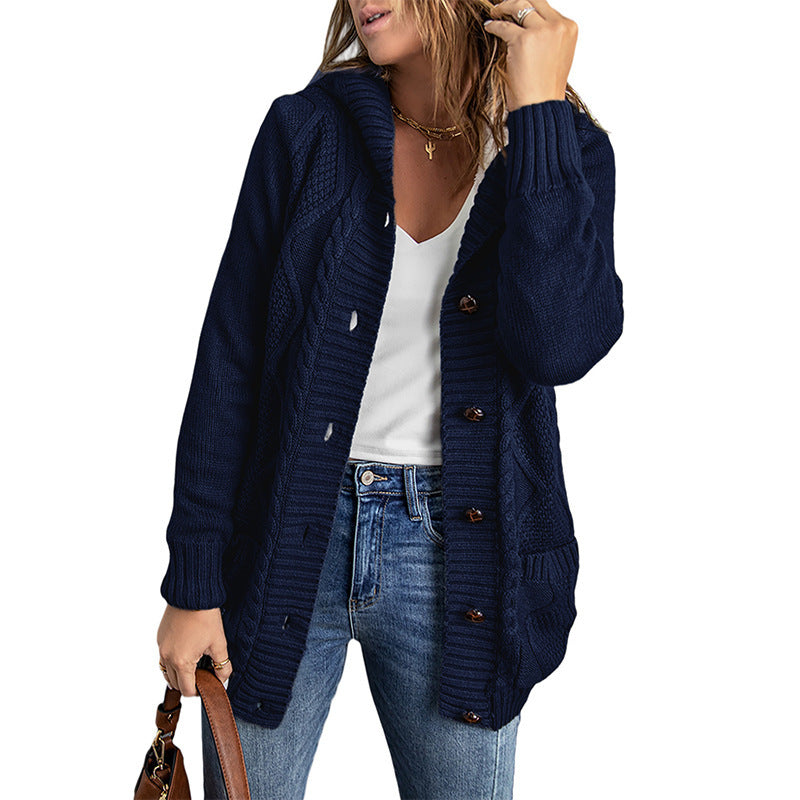 Noémie – Cardigan Long à Capuche