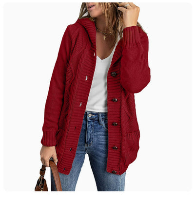 Noémie – Cardigan Long à Capuche