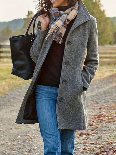 Isaline – Manteau Émeraude Élégant