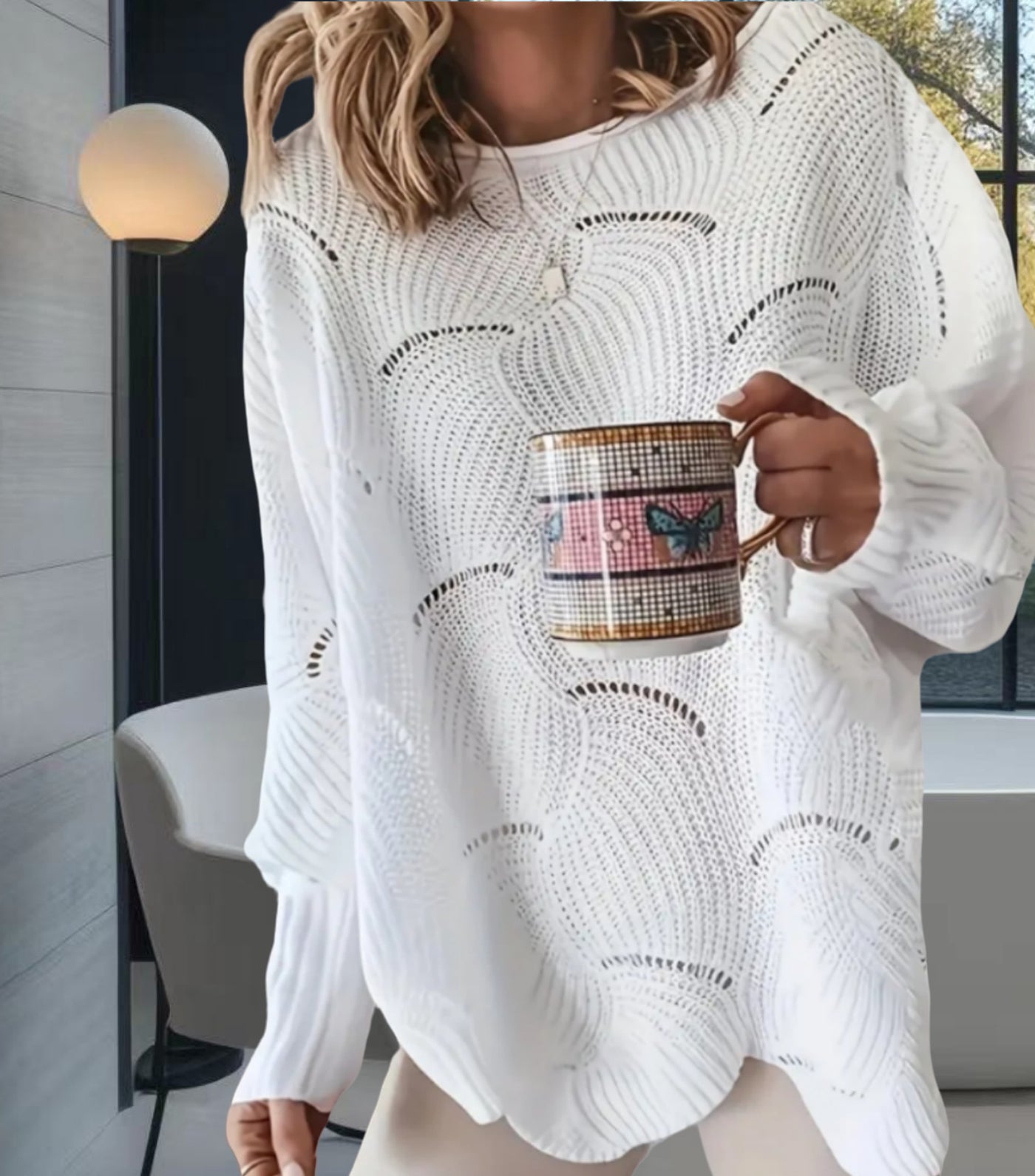 Apolline – Pull Oversize ajouré