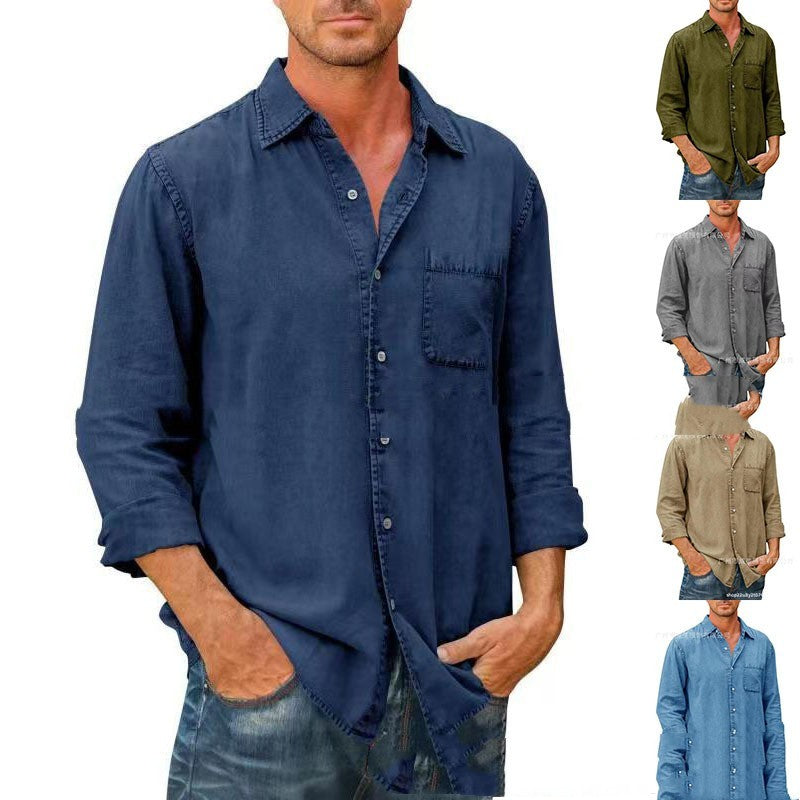 Étienne – Chemise Décontractée en Coton Lavé