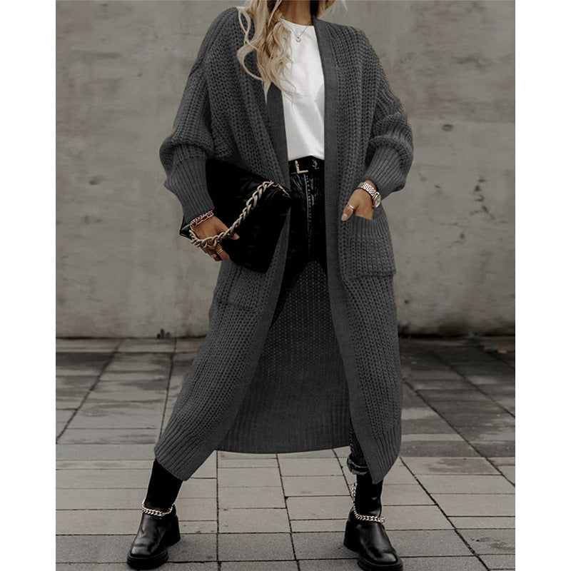 Éléonore – Long cardigan en maille