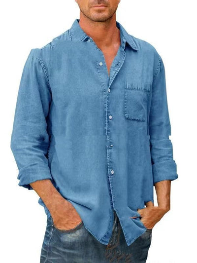 Étienne – Chemise Décontractée en Coton Lavé