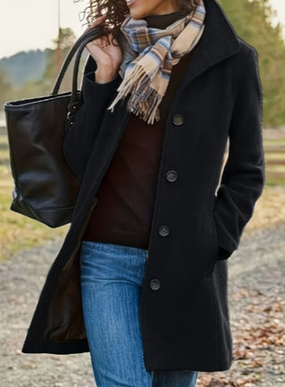 Isaline – Manteau Émeraude Élégant