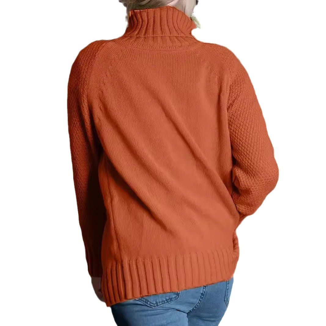 Auriane – Pull Col Roulé Élégance