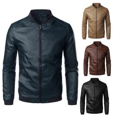 Mathieu – Blouson bomber en similicuir