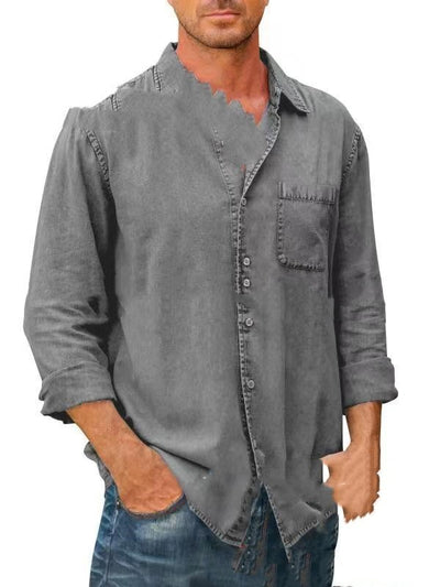 Étienne – Chemise Décontractée en Coton Lavé