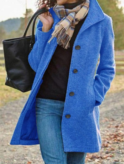 Isaline – Manteau Émeraude Élégant