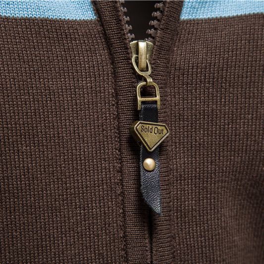 Bastien – Gilet zippé bicolore