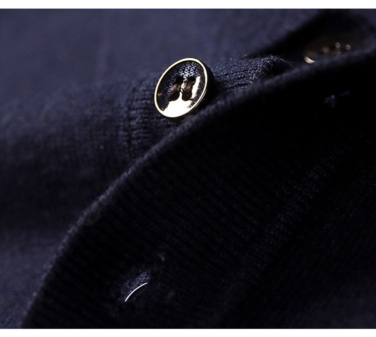 Hubert – Pull polo en maille fine