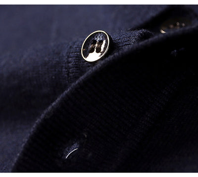 Hubert – Pull polo en maille fine