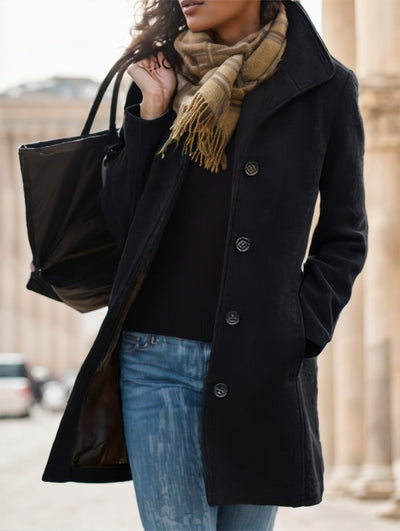 Isaline – Manteau Émeraude Élégant