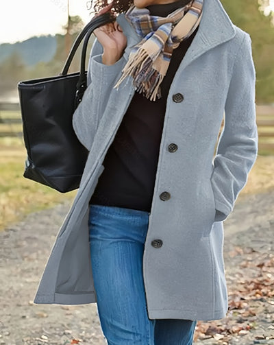 Isaline – Manteau Émeraude Élégant