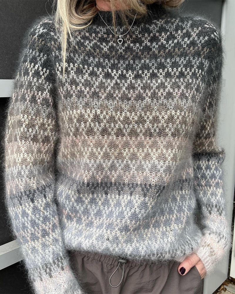 Clémence – Pull Jacquard Douillet