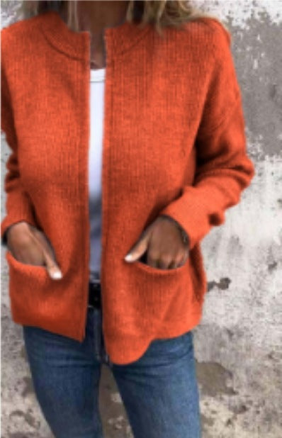 Odile - Gilet zippé à col rond