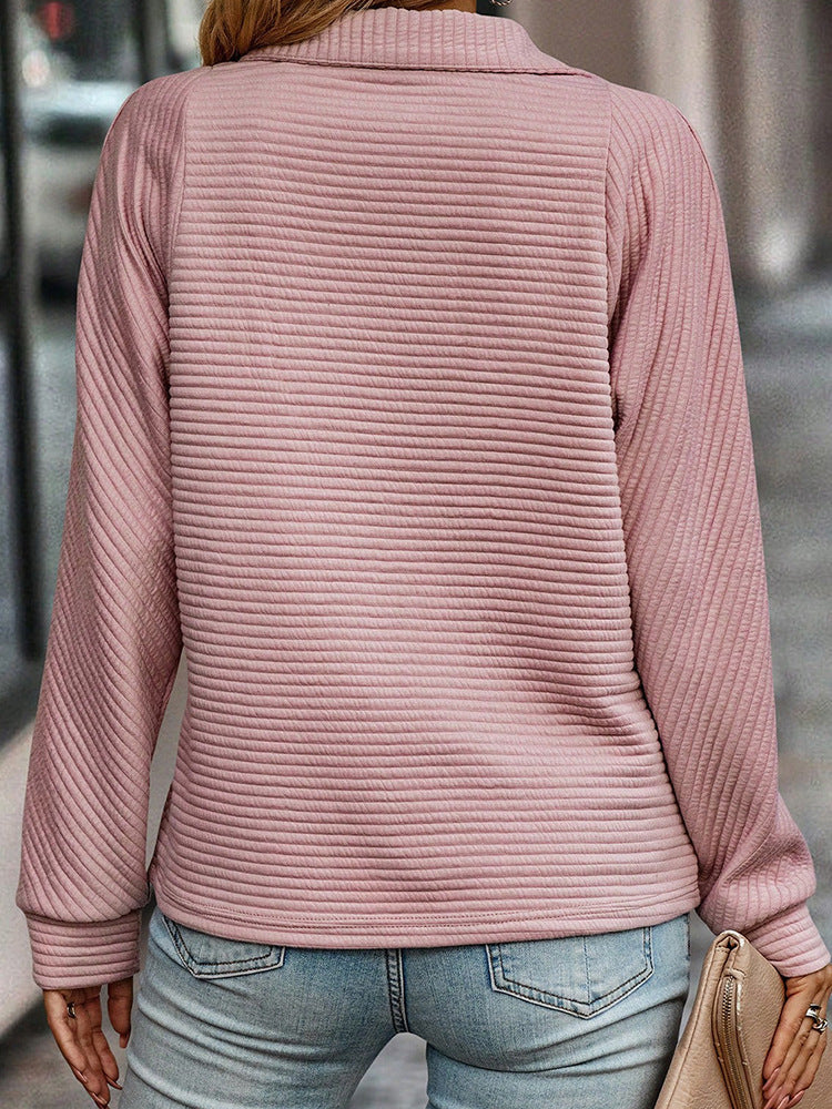 Noah – Pull zippé côtelé