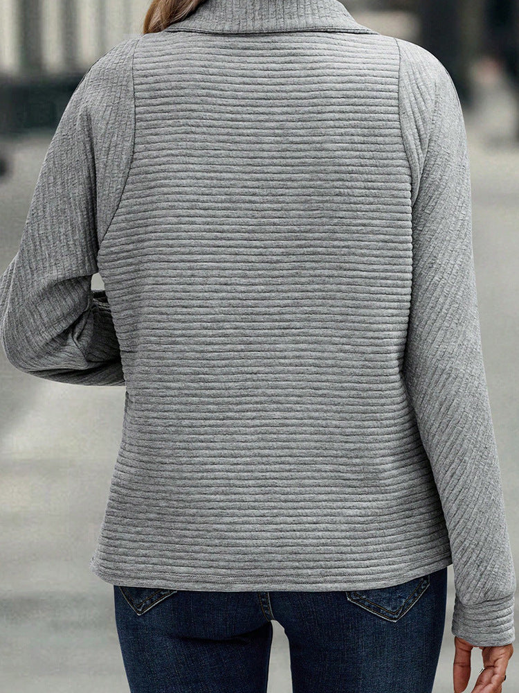 Noah – Pull zippé côtelé