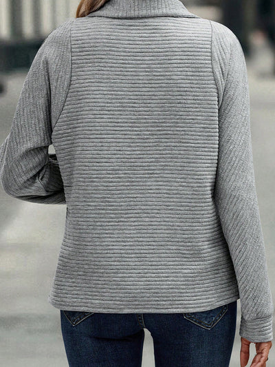 Noah – Pull zippé côtelé