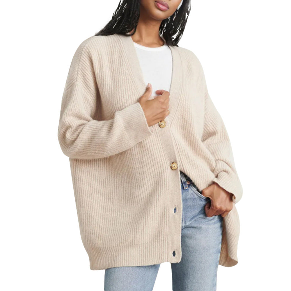 Alma – Cardigan côtelé oversize