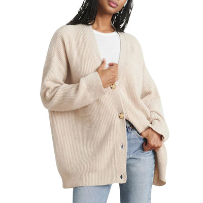 Alma – Cardigan côtelé oversize