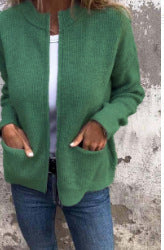 Odile - Gilet zippé à col rond