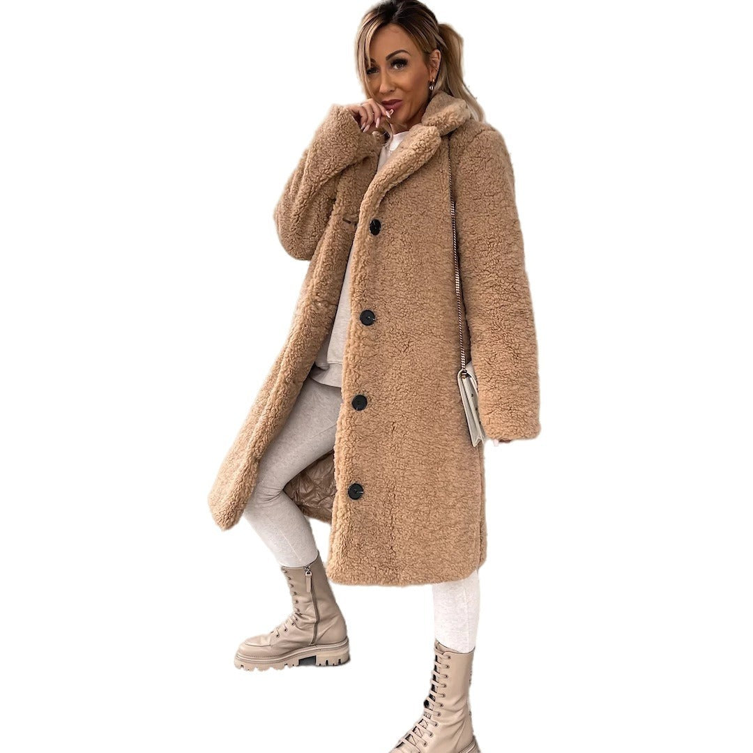 Ariana – Manteau long en fausse fourrure