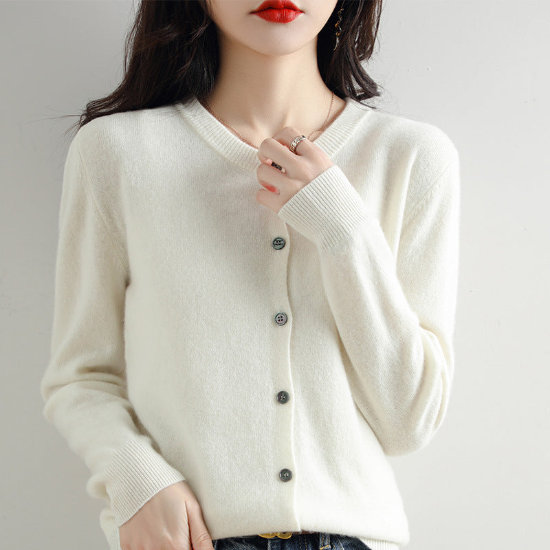 Clémence – Cardigan Élégant Boutonné