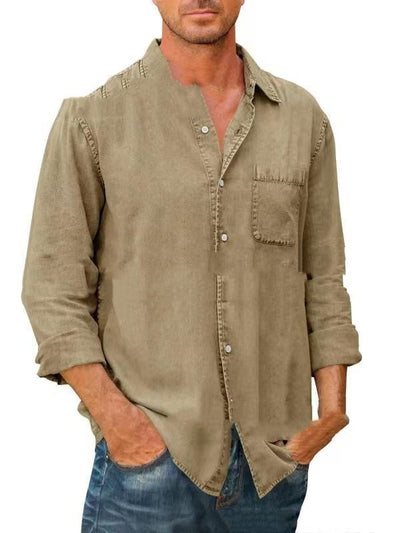 Étienne – Chemise Décontractée en Coton Lavé