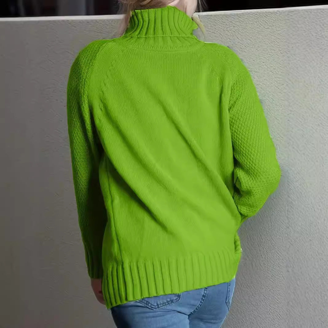 Auriane – Pull Col Roulé Élégance