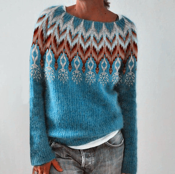 Clémence – Pull Jacquard Douillet
