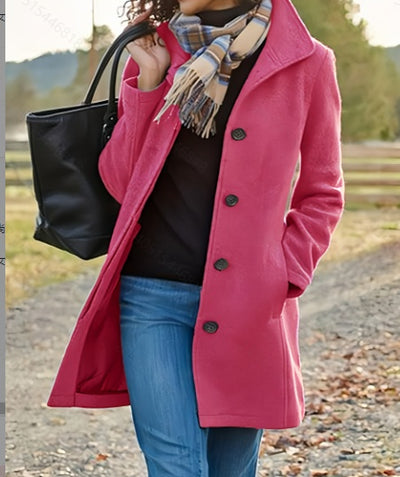 Isaline – Manteau Émeraude Élégant