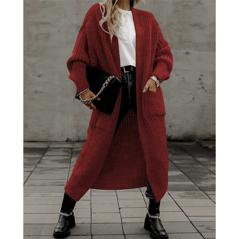 Éléonore – Long cardigan en maille